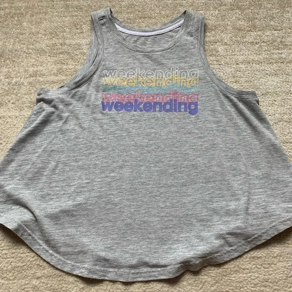 Women's Secret Treasures Size Small Tank Top Sleeveless Graphic Gray - Picture 3 of 7